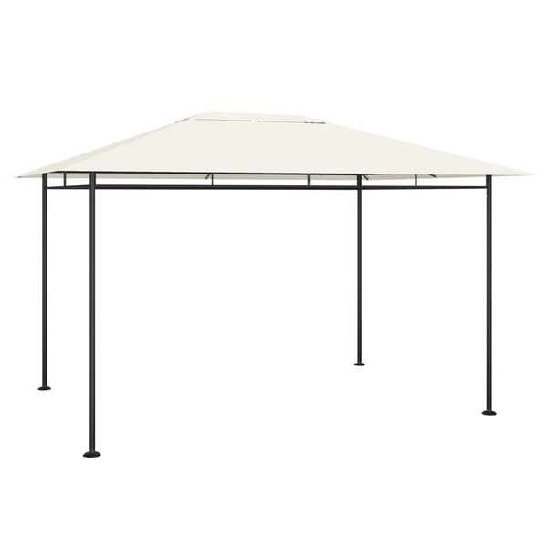 vidaXL Gazebo 384x281x270 cm Cream 180 g/m&sup2;