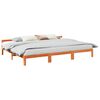 vidaXL Family Bed Frame No Mattress Wax Brown 240x200 cm Solid Wood Pine