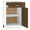 vidaXL Drawer Bottom Cabinet Lyon Brown Oak 50x46x81.5 cm Engineered Wood