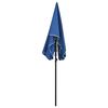 vidaXL Garden Parasol with Pole 200x130 cm Azure Blue