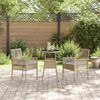 vidaXL Garden Dining Set 3 pcs Beige Poly rattan