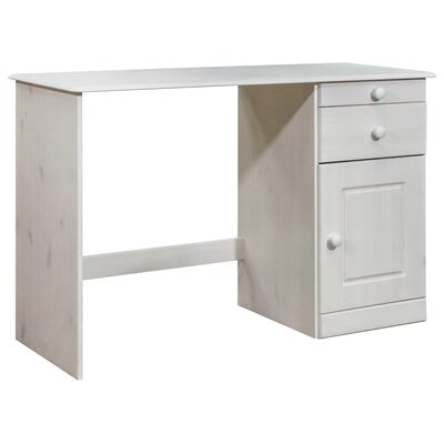 vidaXL Desk with Drawers 110x50x74 cm Solid Pine Wood