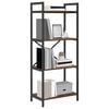 vidaXL Bookshelf Smoked Oak 56 x 34 x 133.5 cm Engineered Wood