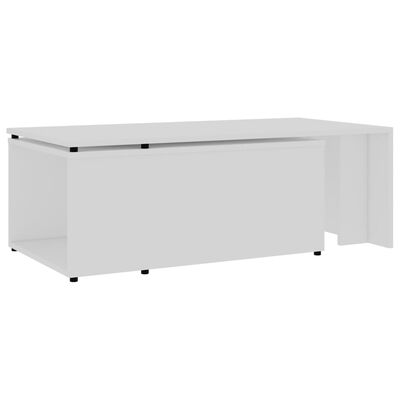 vidaXL Coffee Table White 150x50x35 cm Engineered Wood