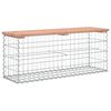 vidaXL Garden Bench Gabion Design 103x31.5x42 cm Solid Wood Douglas