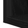 vidaXL Mirror Black oak 50 x 12 x 60 cm Glass and Engineered Wood
