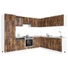 vidaXL 14 Piece Kitchen Cabinet Set Kalmar Smoked Oak Engineered Wood