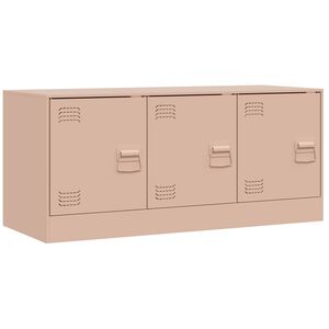 vidaXL TV Cabinet Pink 99x39x44 cm Steel