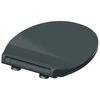 SCH&Uuml;TTE Duroplast Toilet Seat with Soft-Close SLIM ANTHRAZIT Anthracite