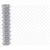 vidaXL Chain Link Fence Silver
