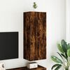 vidaXL TV Wall Cabinet Smoked Oak 40.5x30x102 cm Engineered Wood