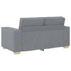 vidaXL Sofa 3 pcs Light Grey Fabric