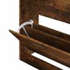 vidaXL Shoe Cabinet Smoked Oak 63x24x81 cm Engineered Wood