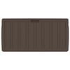 vidaXL Cushion Box Brown 117x45.5x57.5 cm 270 L