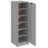 vidaXL Shoe Cabinet Grey Sonoma 30x35x100 cm Engineered Wood
