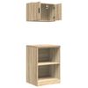 vidaXL Garage Cabinets 2 pcs Sonoma Oak Engineered Wood