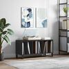 vidaXL Record Cabinet Black 100x38x48 cm Engineered Wood