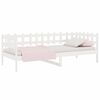 vidaXL Day Bed without Mattress White 90x190 cm Single Solid Wood Pine
