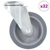 vidaXL 32 pcs Bolt Hole Swivel Casters 100 mm