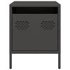 vidaXL Bedside Cabinet Black 35x39x43.5 cm Steel