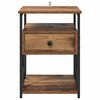 vidaXL Bedside Cabinet Old Wood 40 x 42 x 55 cm Engineered Wood