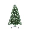 vidaXL Artificial Pre-lit Christmas Tree Green 120 cm PVC