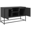 vidaXL TV Cabinet Black 100.5x39x60.5 cm Steel