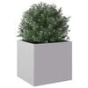 vidaXL Planter Silver 32x30x29 cm Galvanised Steel