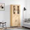 vidaXL Highboard Sonoma Oak 69.5x34x180 cm Engineered Wood