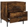 vidaXL Bedside Cabinet Smoked Oak 40x35x47.5 cm Engineered Wood