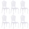vidaXL Dining Chairs 6 pcs Transparent Polycarbonate