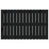 vidaXL Wall Headboard Black 95.5x3x60 cm Solid Wood Pine