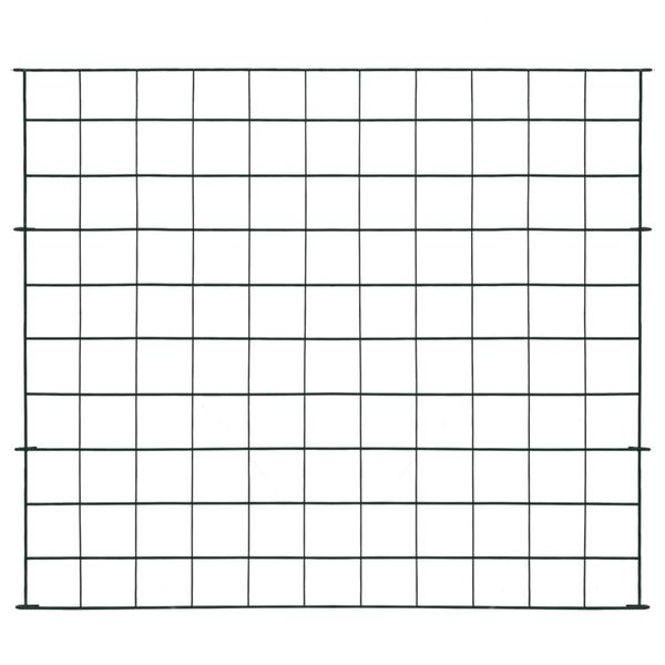 vidaXL Garden Fence Set 77.5x64 cm Green