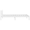 vidaXL Bed Frame without Mattress White Solid Wood 90x200 cm