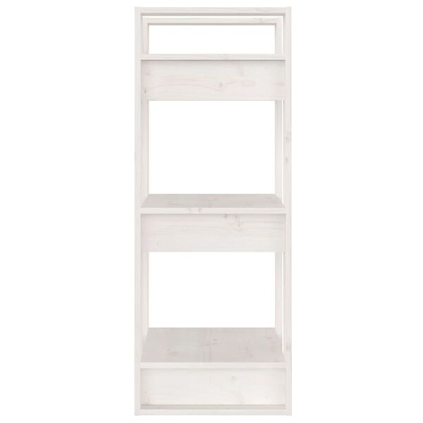 vidaXL Book Cabinet/Room Divider White 41x35x91 cm Solid Wood Pine