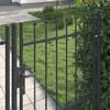 vidaXL Fence Gate Boxtel Single Door with Spike Top Steel 1x1.5 m Black