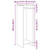 vidaXL Plant Stand with Shelf White 30 x 30 x 100 cm Engineered Wood