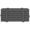 vidaXL Storage Box Grey 91x40.5x42 cm Solid Wood Pine