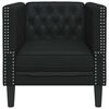 vidaXL Sofa Black 74.5 x 71 x 70.5 cm PVC