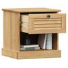 vidaXL Bedside Cabinet VIGO 42x35x42 cm Solid Wood Pine