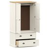 vidaXL Wardrobe VIGO White 90x55x170 cm Solid Wood Pine