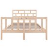 vidaXL Bed Frame without Mattress Solid Wood Pine Double