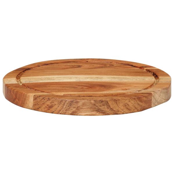 vidaXL Chopping Board &Oslash;25x2.5 cm Solid Wood Acacia