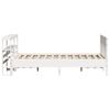 vidaXL Bed Frame without Mattress White 140x190 cm Solid Wood Pine