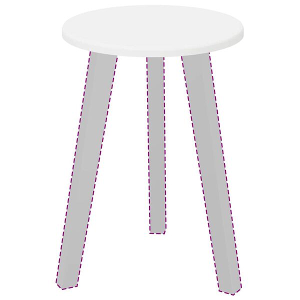 vidaXL Table Top White 30 x 30 x 1.5 cm Engineered Wood