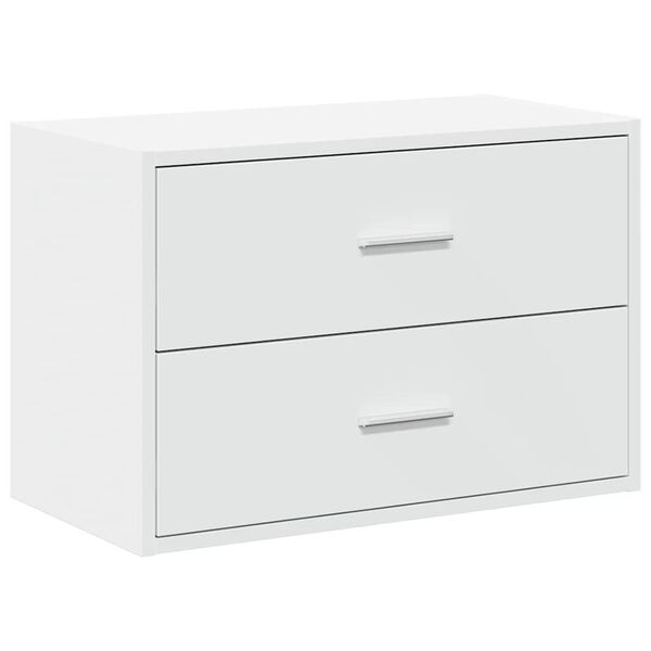 vidaXL Cabinet with 2 Drawers White 60x31x40 cm Engineered Wood