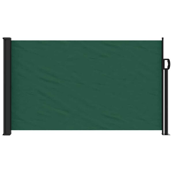 vidaXL Retractable Side Awning Dark Green 120x500 cm