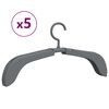 vidaXL Extendable Clothes Hangers 5 pcs Grey
