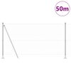 vidaXL Fence Post Silver 50 x 1.2 m (50 mm mesh) Steel