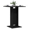 vidaXL Bistro Table Black Oak 60x60x75 cm Engineered Wood